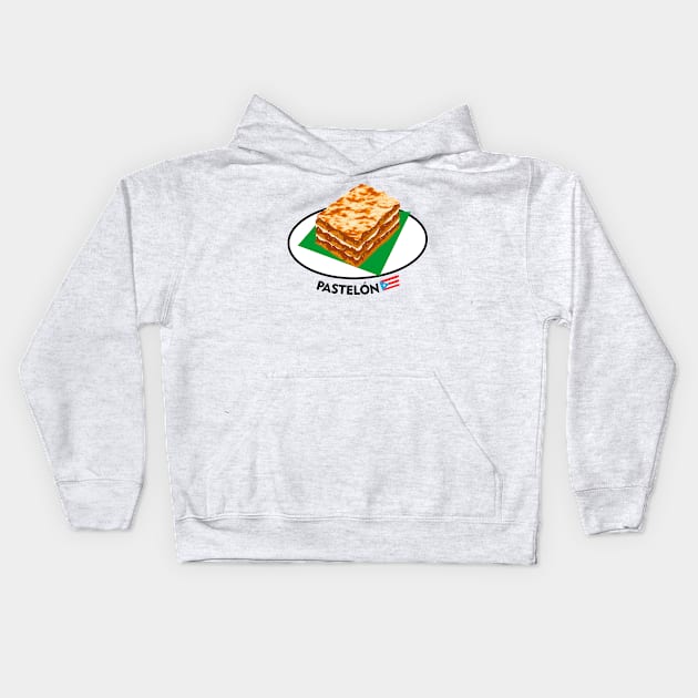 Puerto Rican Food Sweet Plantain Lasagna Latino Caribbean Kids Hoodie by bydarling